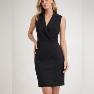 J.Crew Sleeveless Tuxedo Sheath Dress